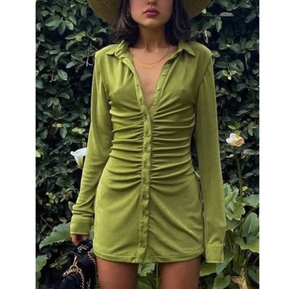 With Jéan ‘Andy Dress’ Forest Green NWT - Never Worn